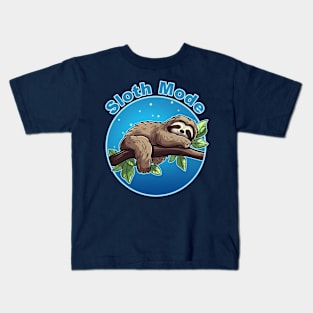 Sloth Mode Kids T-Shirt